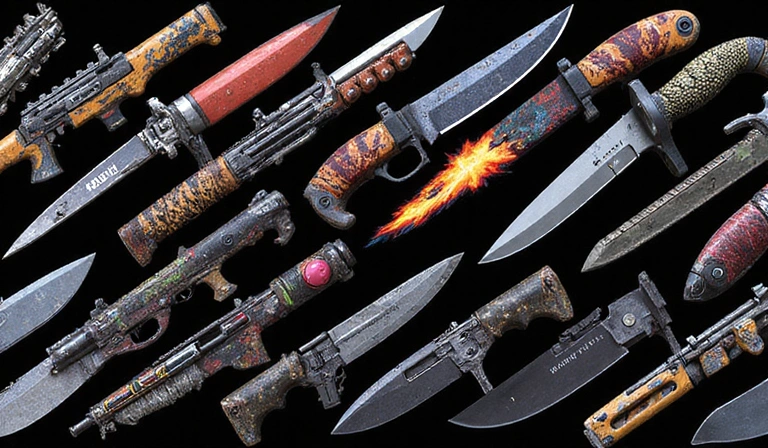 Illustration des différentes catégories de skins Valorant